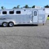 2006 Exiss 7407LQ 4 Horse Trailer with 7′ Short Wall - Image 3