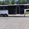 2017 Exiss Escape 7308LQ 3 Horse Trailer with 8′ Short Wall - Image 2