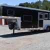 2017 Exiss Escape 7308LQ 3 Horse Trailer with 8′ Short Wall - Image 4