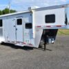 2015 Exiss 7308LQ 3 Horse Trailer with 8′ Short Wall - Image 3