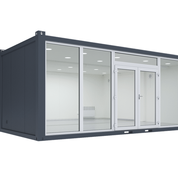Double space, 1 glass wall