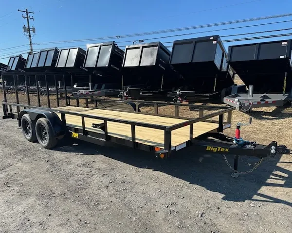 Big Tex 7 x 20 Landscape Utility Trailer – Ramp Gate