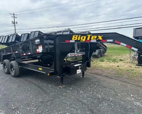 Big Tex 7 x 16 Gooseneck Dump Trailer – Combo Gate & Ramps