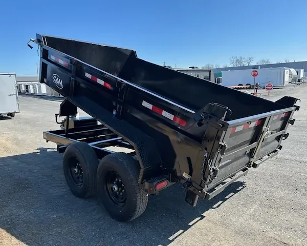 CAM Superline 7 x 12 HD Low Profile Dump Trailer Scissor Lift