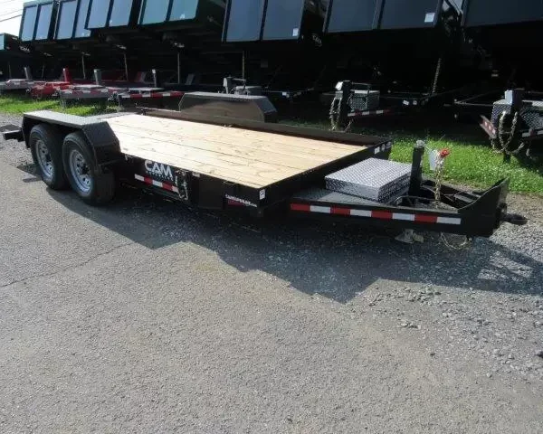 CAM Superline 7 x 18 Equipment Trailer Gravity Full Tilt