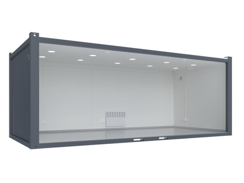 7×3.2m Glass Container, 1 glass wall - Image 2