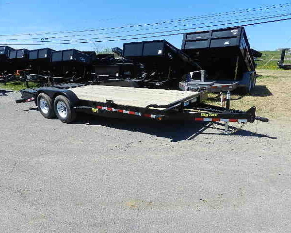 Big Tex 7 x 18 Low Profile Equipment Trailer Mega Ramps