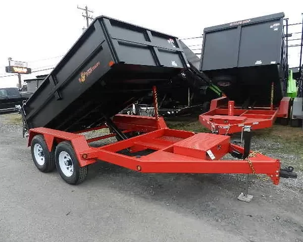 BWise 6 x 10 Low Profile Dump Trailer Combo Gate and Ramps