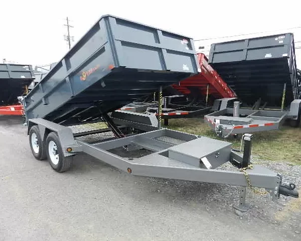 BWise 6 x 12 Low Profile Dump Trailer Combo Gate and Ramps