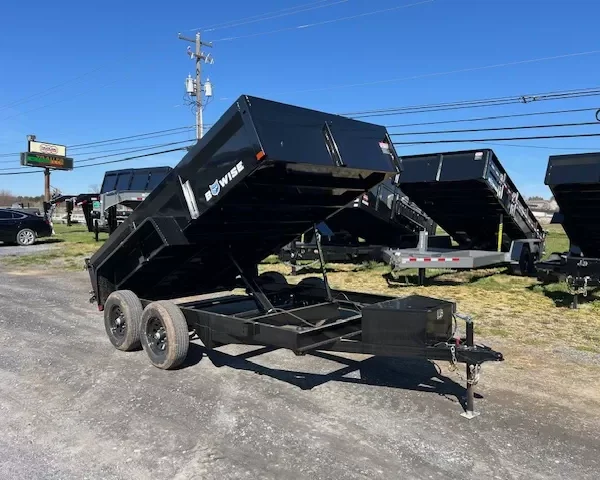 BWise 7 X 12 Dump Trailer 10K Combo Gate and Ladder Ramps