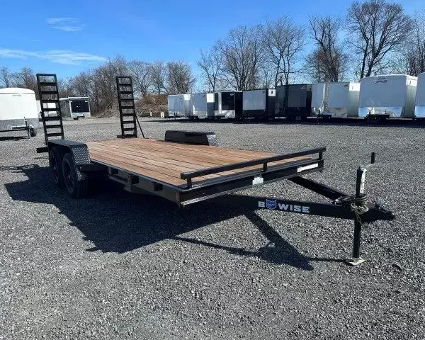 BWise 7 x 18 Low Profile LE Equipment Trailer Ladder Ramps
