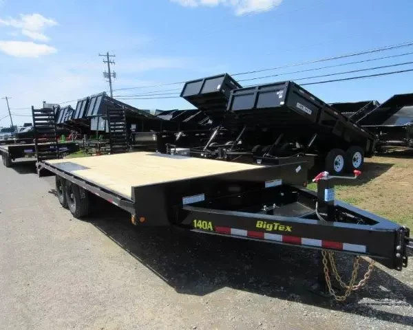 Big Tex 102″ x 20′ Deckover Equipment Trailer Self Clean Beavertail