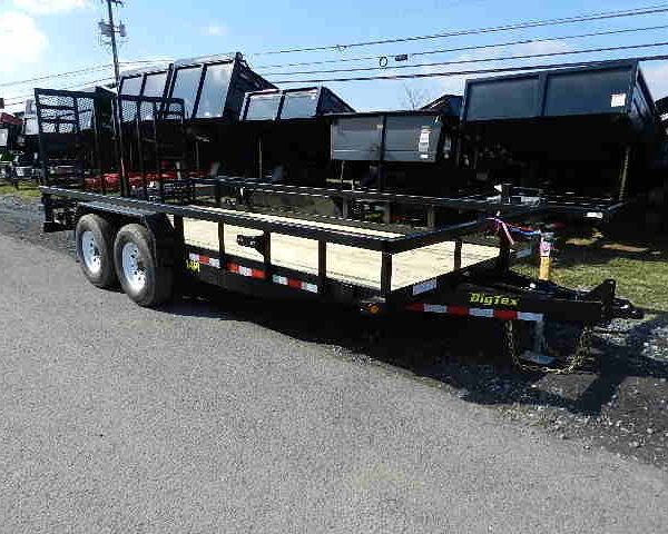 Big Tex 7 x 18 Heavy Duty Landscape Trailer Split Gate