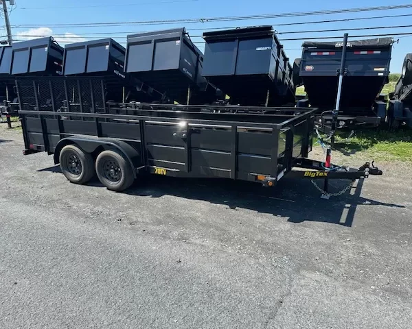 Big Tex 7 x 16 Utility Trailer – 2′ Solid Steel Sides