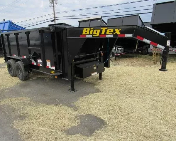 Big Tex 7 x 14 Gooseneck Dump Trailer Solid High Sides