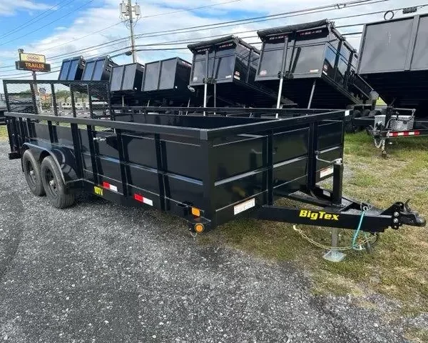Big Tex 7 x 18 Landscape Utility Trailer – Solid Steel Sides