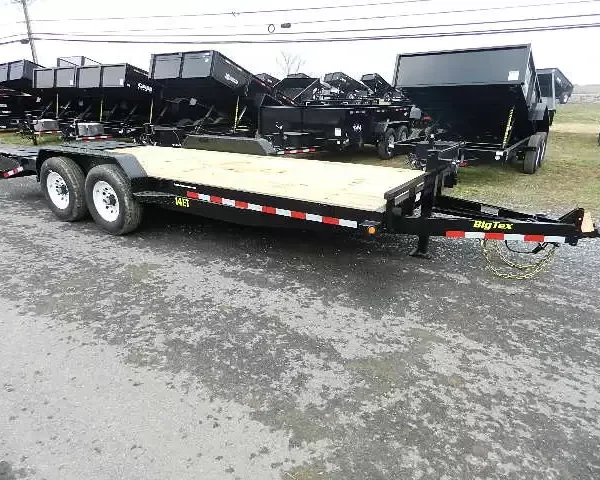 Big Tex 7 x 20 Equipment Trailer 14K Mega Ramps