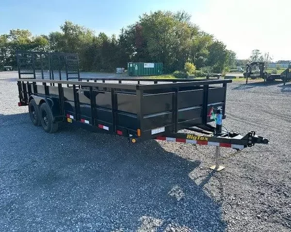 Big Tex 7 x 20 Landscape Utility Trailer – Solid Steel Sides