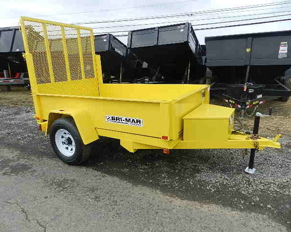BWise 5 x 8 Low Profile Dump Trailer Landscape Gate