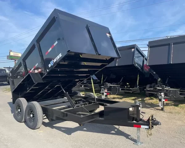 BWise 7 x 12 High Side Dump Trailer Barn Doors