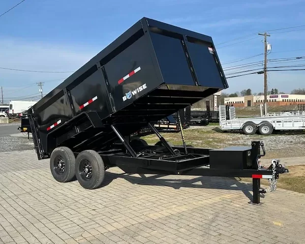 BWise 7 x 14 High Side Dump Trailer Barn Doors