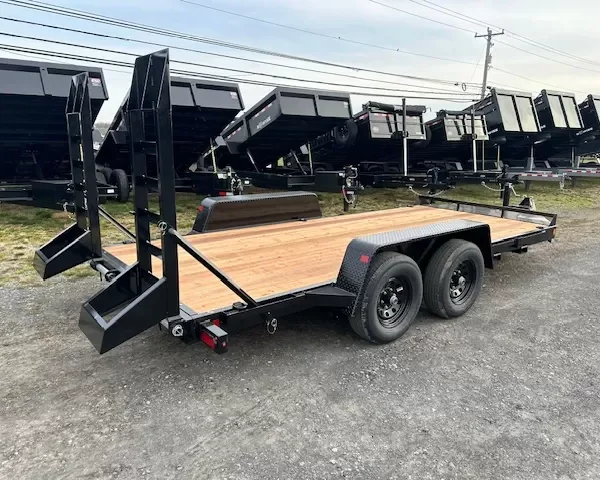 BWise 7 x 16 Low Profile Equipment Trailer Ladder Ramps