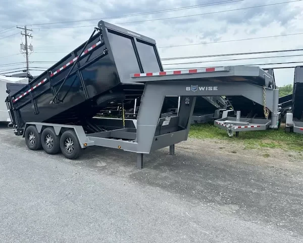 BWise 7 x 16 Gooseneck Tri-Axle Dump – Ultimate Dump Trailer