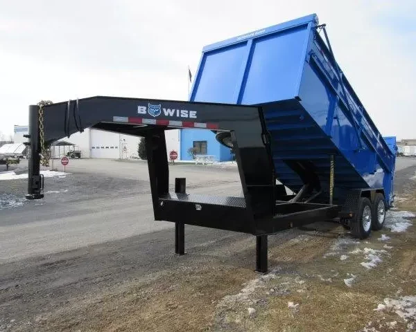 BWise 7 x 16 Heavy Duty Gooseneck Dump – Ultimate Dump Trailer