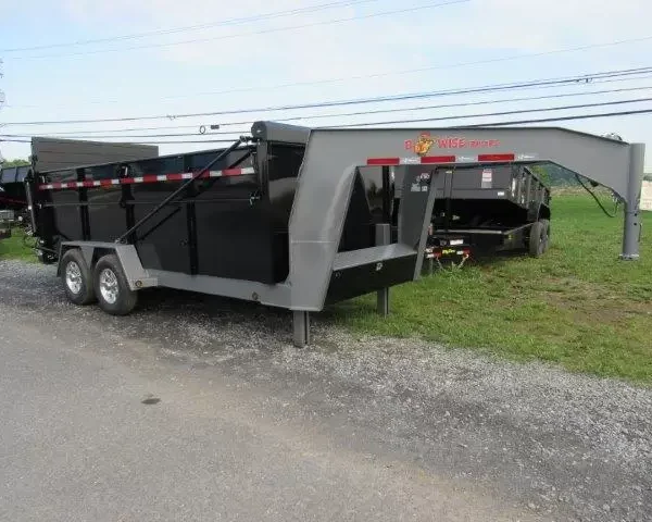 BWise 7 x 16 Heavy Duty Gooseneck Dump – Ultimate Dump Trailer
