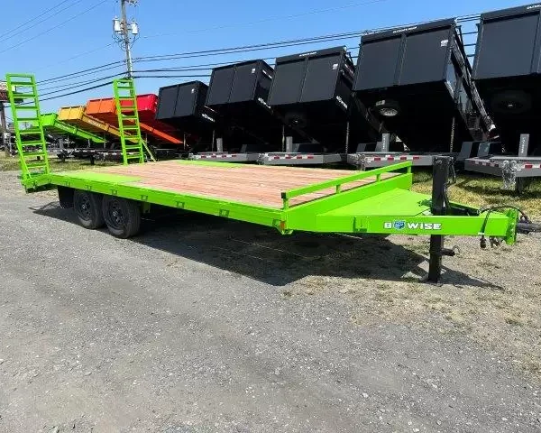 BWise 8 x 20 Deckover Equipment Trailer Ladder Ramps
