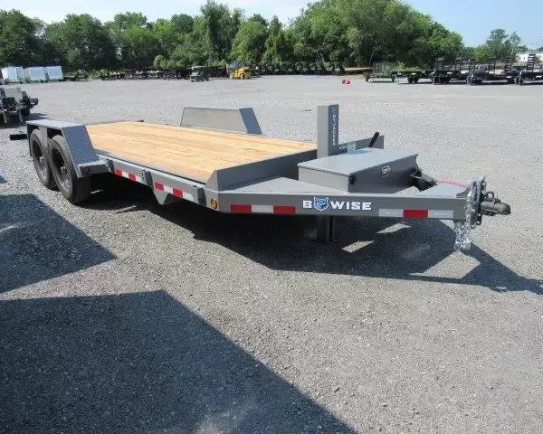 BWise 7 x 20 Low Profile Full Tilt Equipment Trailer Hydraulic Tilt