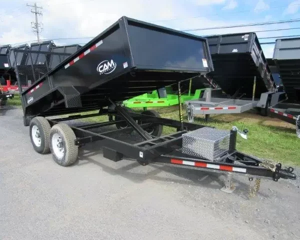 CAM Superline 6 x 12 Dump Trailer With a Landscape Gate
