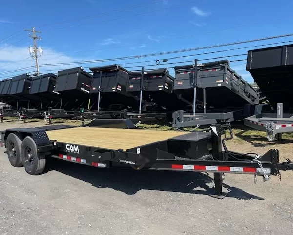CAM Superline 7 x 18 Equipment Trailer Super Ramps