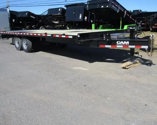 CAM Superline 8 x 24 Equipment Trailer Powered Split Tilt