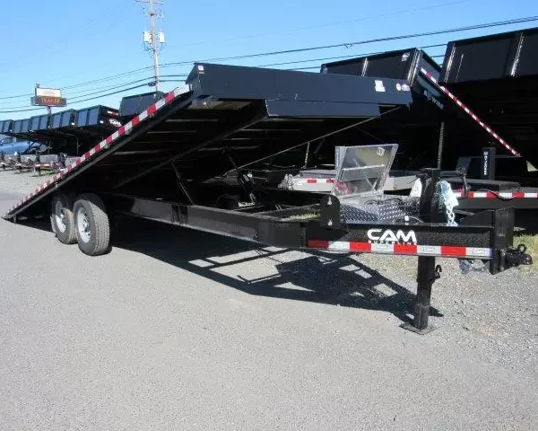 CAM Superline 8 x 24 Equipment Trailer Powered Full Tilt