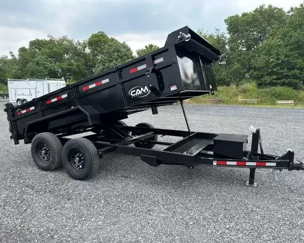 CAM Superline 7 x 14 HD Low Profile Dump Trailer Scissor Lift