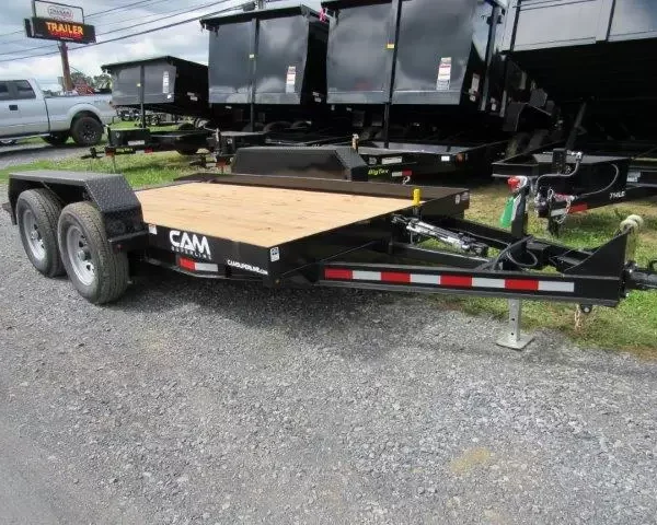 CAM Superline 7 x 14 Equipment Trailer Full Tilt Deck