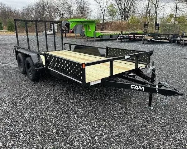 Cam Superline 7 x 14 Landscape Utility Trailer – Side ATV Ramps