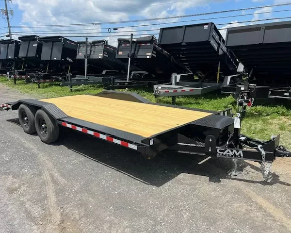 CAM Superline 7 x 18 Equipment Trailer Drive Over Fenders