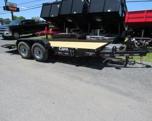 CAM Superline 7 x 18 Equipment Trailer Powered Tilt Deck