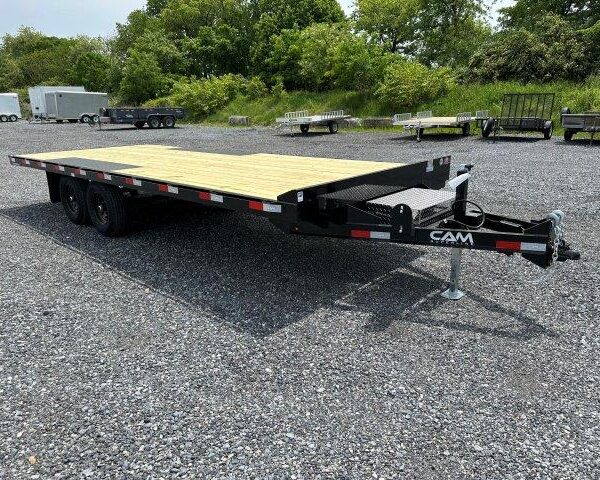 CAM Superline 8 x 20 Deckover Equipment Trailer Slide Out Ramps