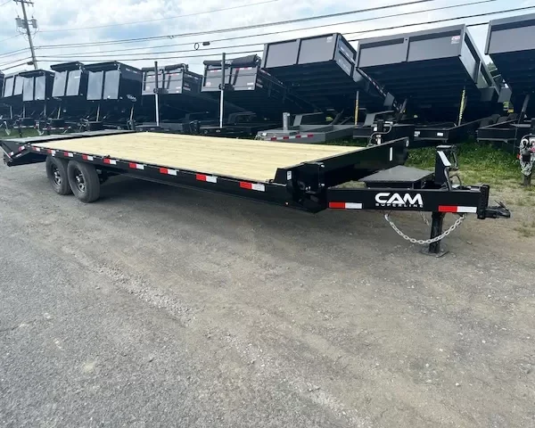 CAM Superline 8 x 25 Deckover Equipment Trailer Super Ramps