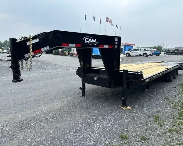 CAM Superline 8 x 25 Deckover Gooseneck Equipment Trailer