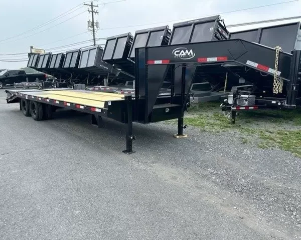 CAM Superline 8 x 25 Deckover Gooseneck Equipment Trailer