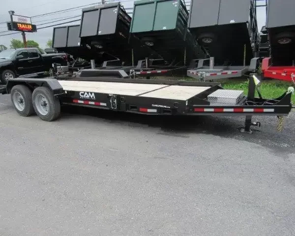 CAM Superline 7 x 20 Equipment Trailer Split Tilt