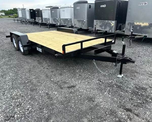 Car Mate 7 x 16 Car Trailer – 7K with Slide In Ramps
