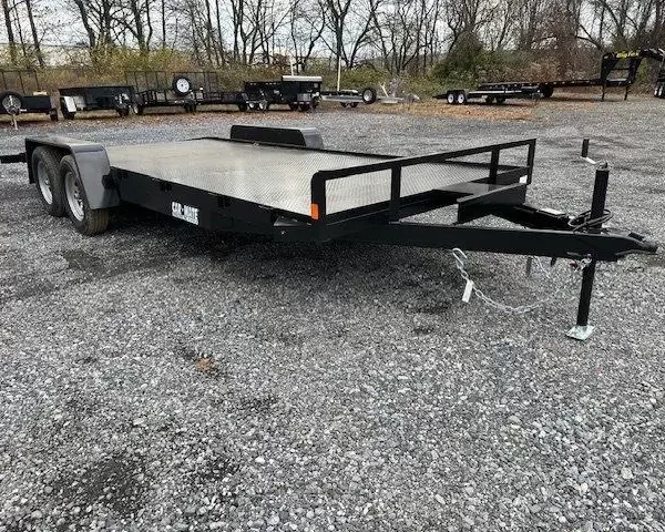Car Mate 7 x 18 Open Car Trailer Full Steel Deck