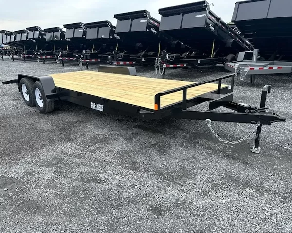 Car Mate 7 x 20 Open Car Trailer 10K Slide In Ramps