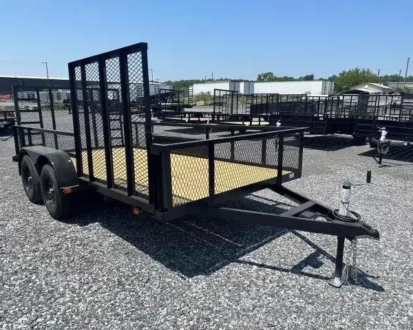 Carry On 7 x 14 Landscape Utility Trailer – Mesh Sides & ATV Gate