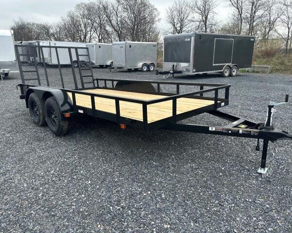 Carry On 7 x 14 Landscape Utility Trailer – Rear Ramp Gate